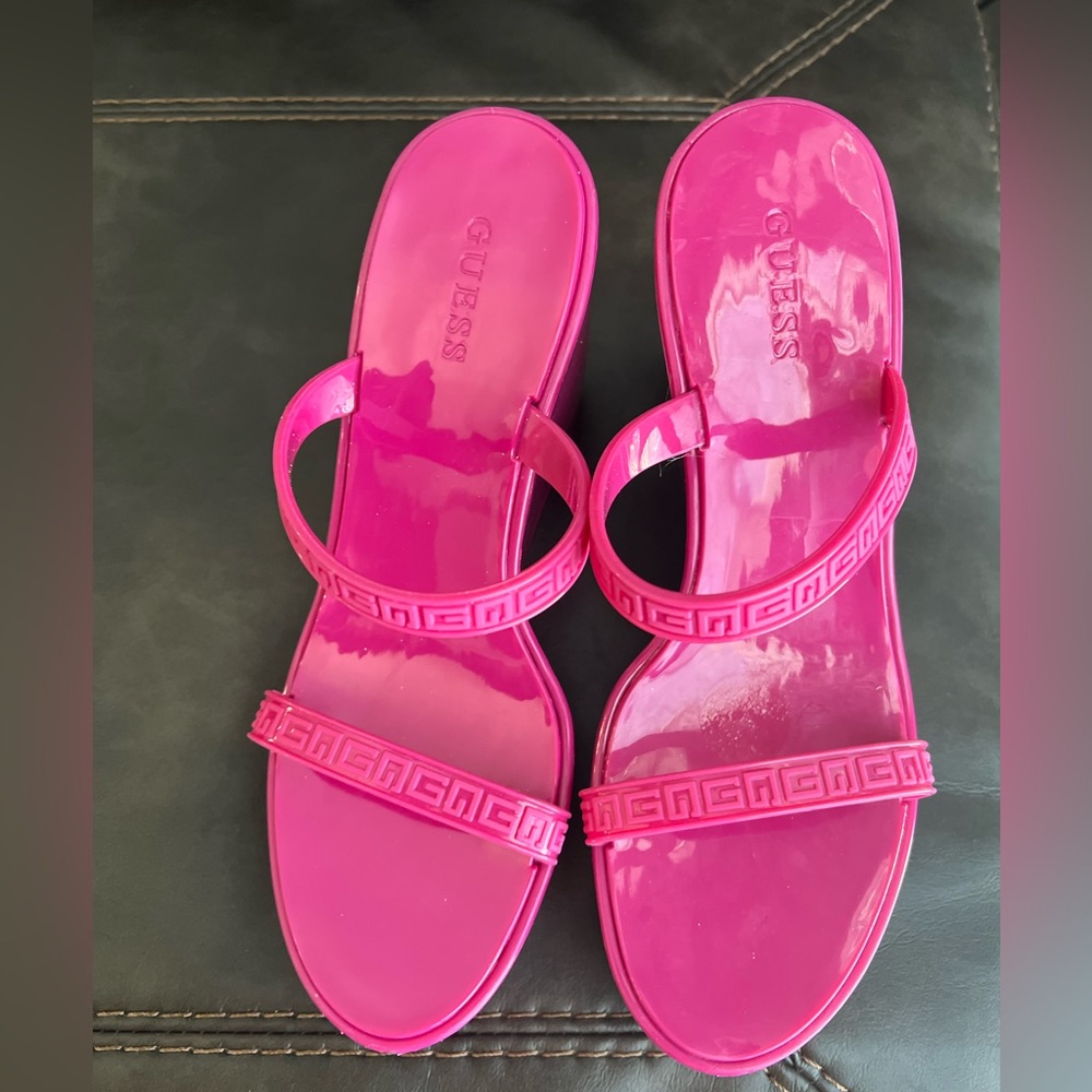 Guess Platform Wedge Sandals